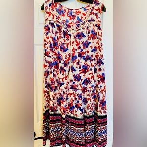 Bila Floral Printed Sleeveless Dress SZ XL